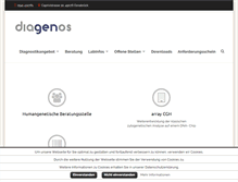 Tablet Screenshot of diagenos.com